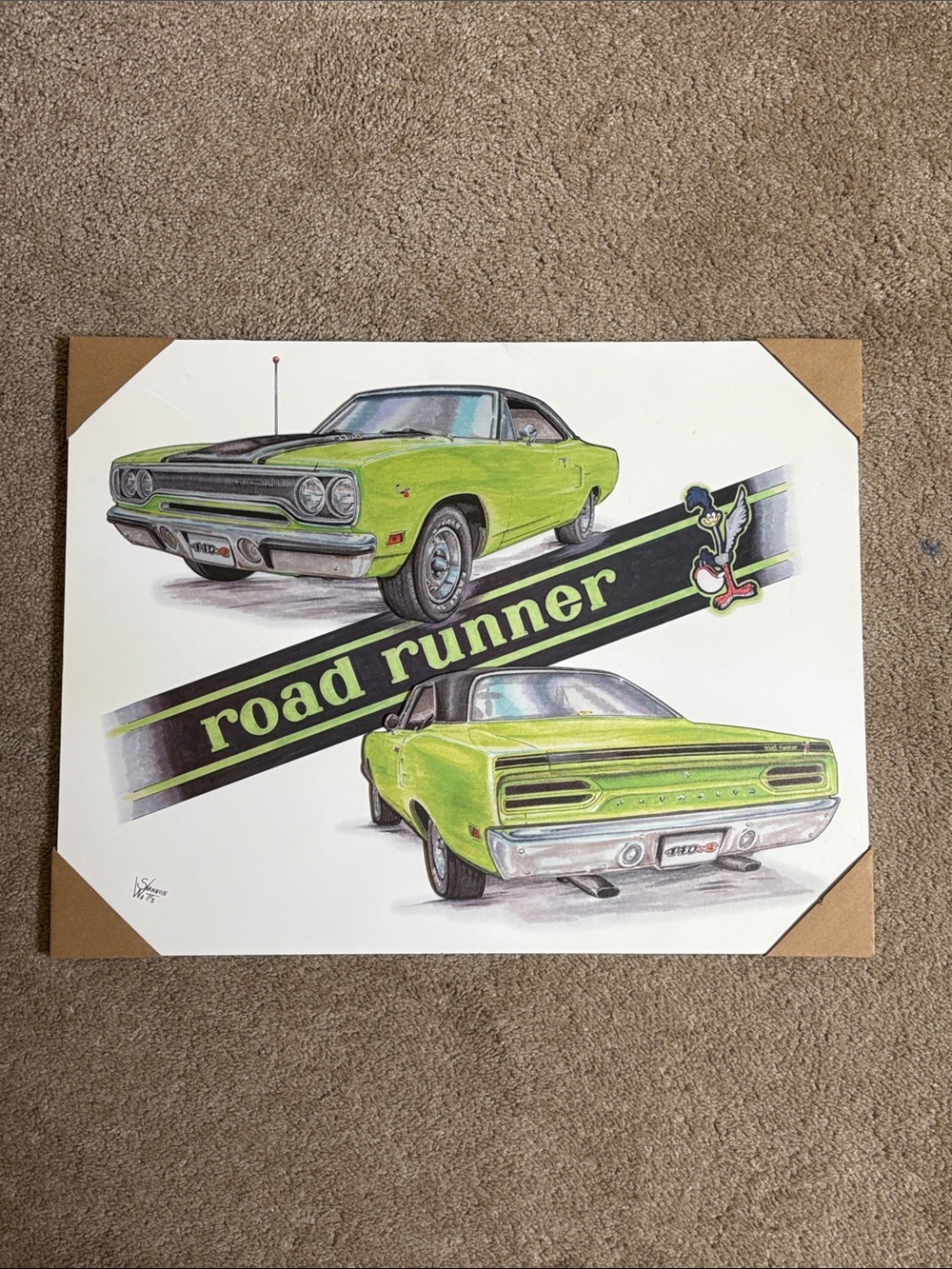 1970 Roadrunner wall plaque